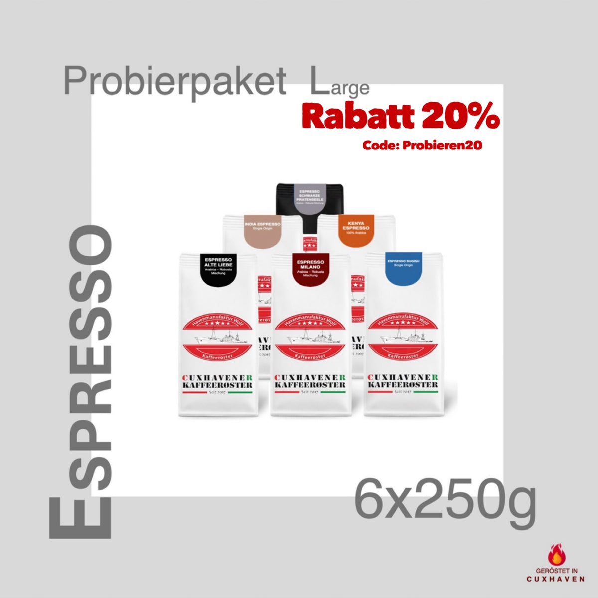 Espresso-Probierpaket L - 1.500 g