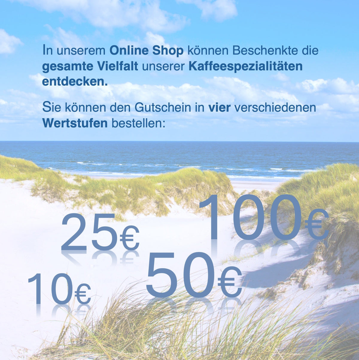 Geschenkgutschein für den Online-Shop - digital per E-mail