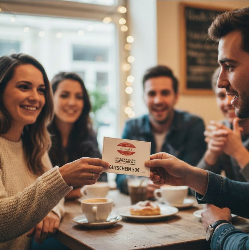 Geschenkgutschein für das Café in der Kaffeefabrik Cuxhaven