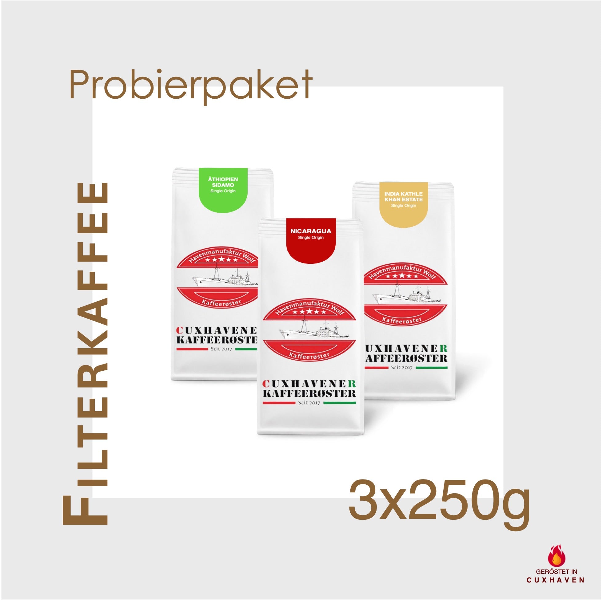 Filterkaffee-Probierpakekt - 750 g