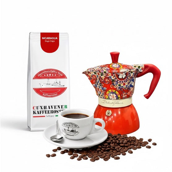 Bialetti - Moka Induktion im Dolce & Gabbana Design "Carretto Siciliano"