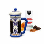 Bialetti - French Press Preziosa im Dolce & Gabbana Design "Blu Mediterraneo"