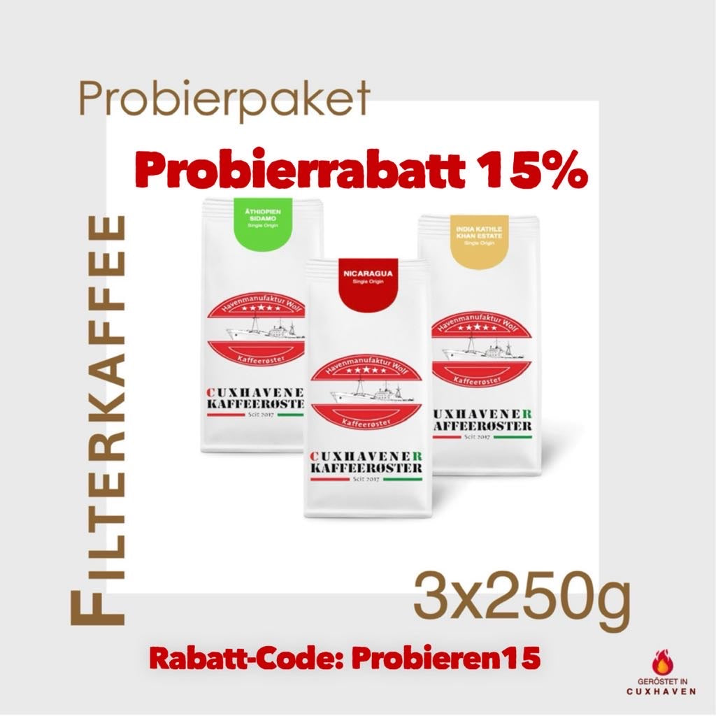 Filterkaffee-Probierpakekt - 750 g