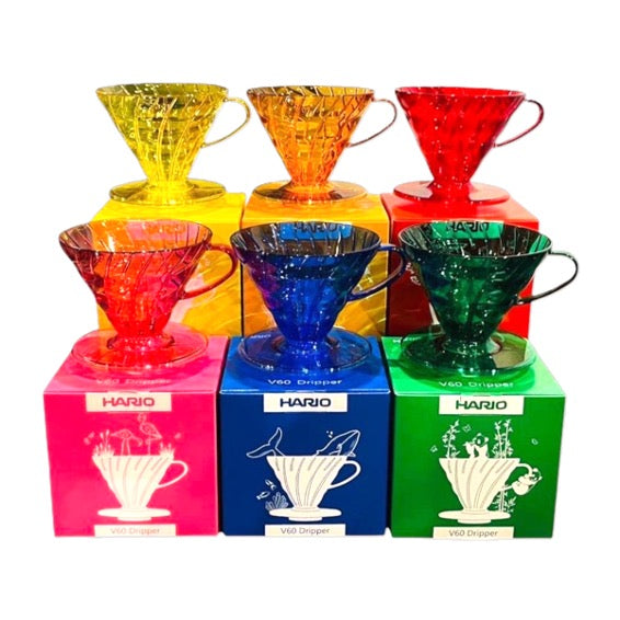 Hario V60 Dripper "Candy Edition"-Kaffeefilter in 6 verschiednen Farben