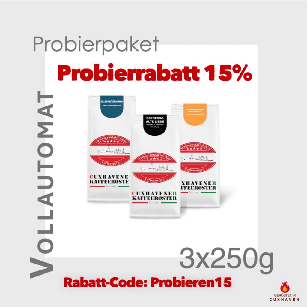 Vollautomaten-Probierpakekt - 750 g